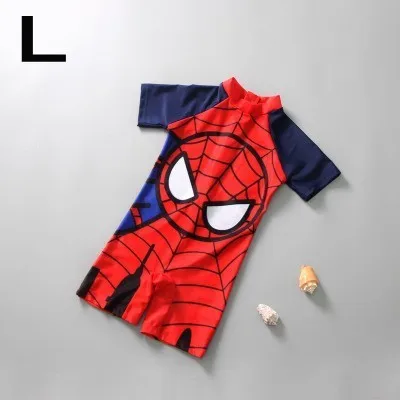 Spider L Рыбы динозавра купальник Панама, пляжная одежда для купания для мальчиков, одежда для купания для девочек, защита от солнца-защита мультфильм отпуск пляжная одежда - Цвет: Spider L