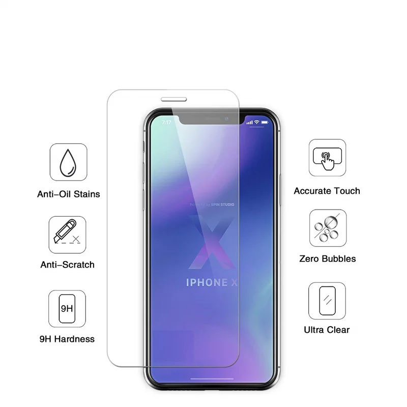 HD Защитное стекло для экрана протектор для iPhone 11 Pro Max X Закаленное стекло для iPhone 11 Pro X XS Max XR стеклянная пленка защита