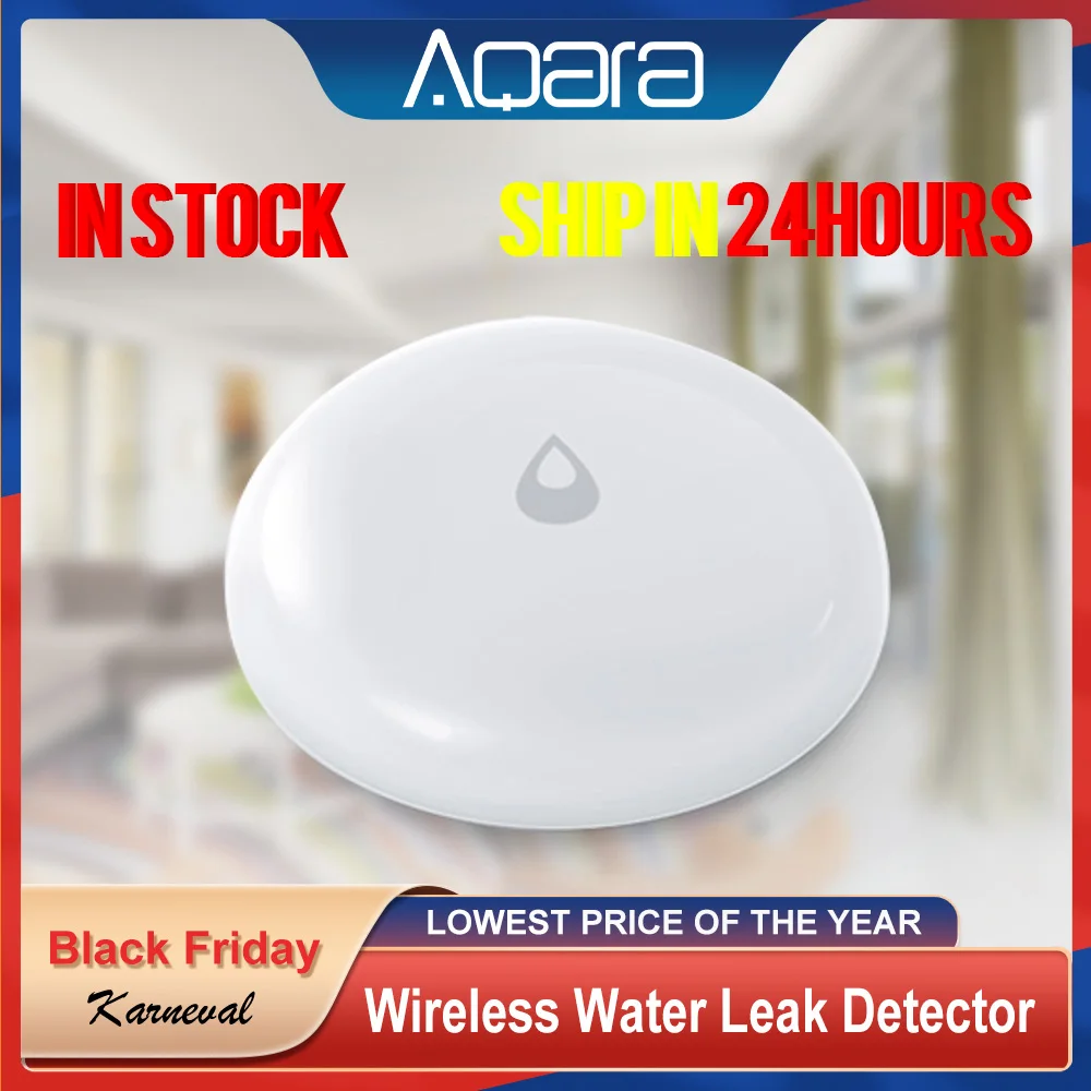 Датчик утечки воды Aqara Flood Sensor сенсор IP67 для дома система сигнализации с