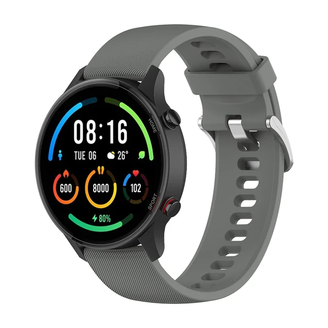 22mm Offical Silicone Replace Straps for Xiaomi Mi Watch Color Sports Edition band for Mi Watch Color Bracelet Watchbands Correa gray