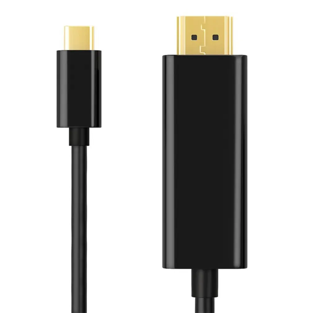 1.8M Type-C USB 3.1 To HDM Connection Line 4K*2K 60HZ 2160P HD Converter Adapter HDMI Cable Cord Wire For MacBook