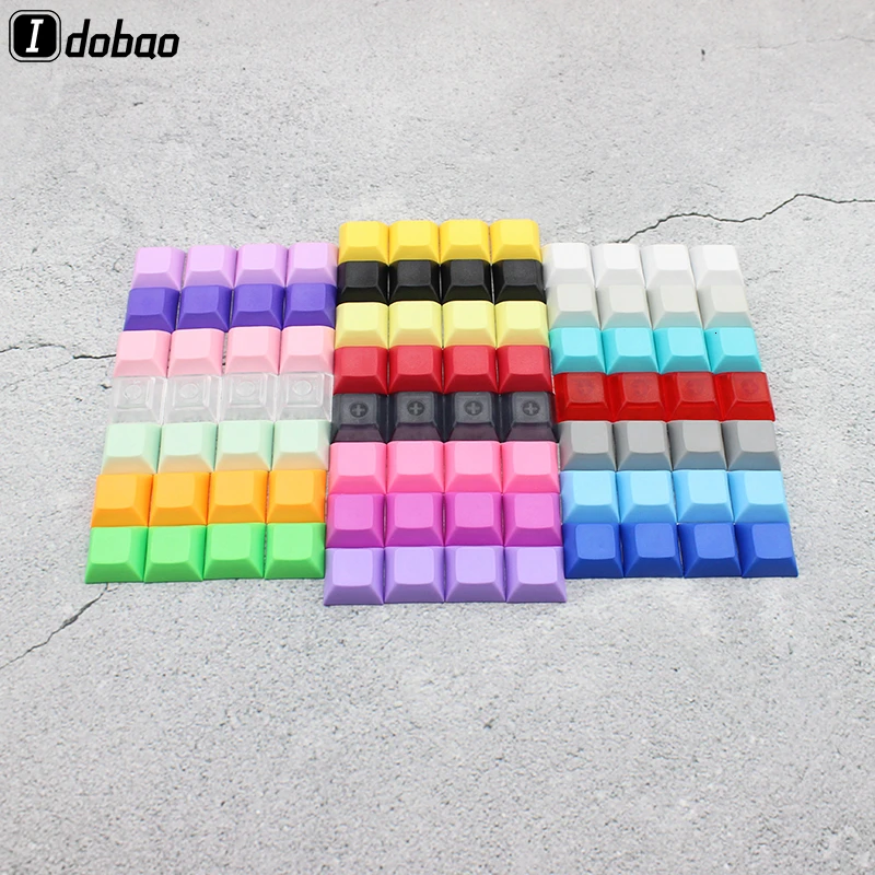 PBT чистые 1U клавиши DSA колпачки для клавиш смешанный цвет Cherry MX пользовательский