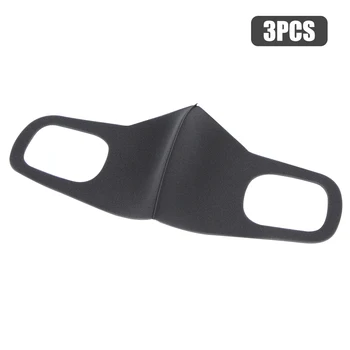 

3Pcs Dustproof Masks Women Men Sponge Face Mouth Masks Breathable Face Masks Reusable Washable Anti-fog Haze Face Masks