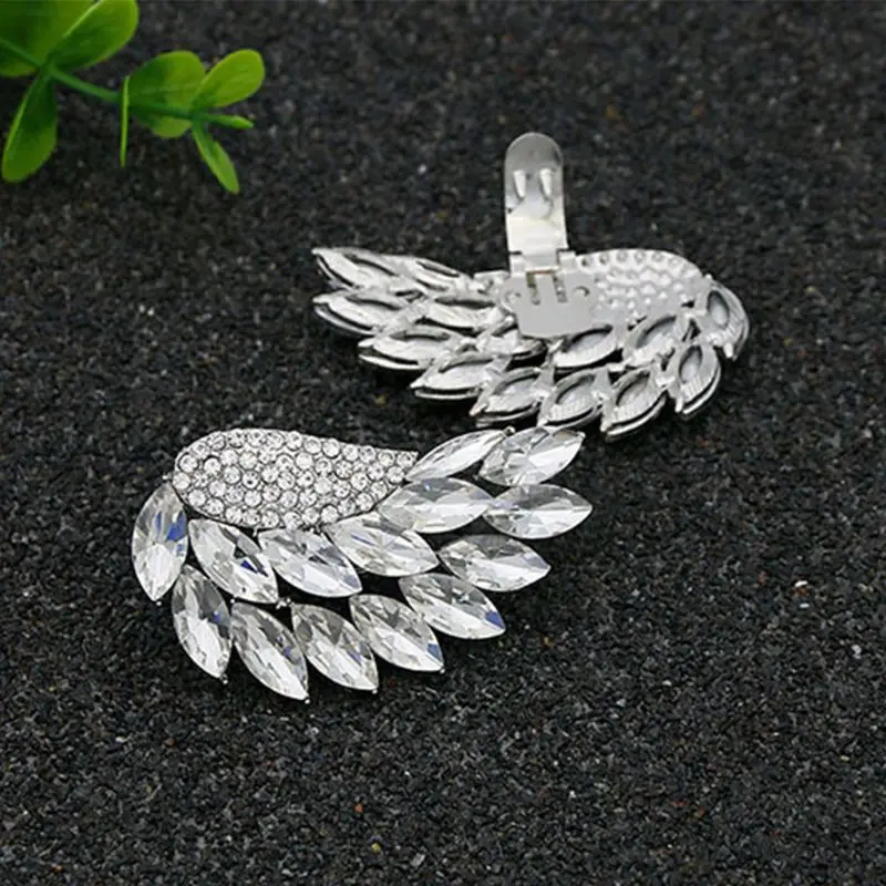 

Shoe Clip Silver Wings Removable DIY Buckle Women High Heels Wedding Decoration Charm Accessories Clips