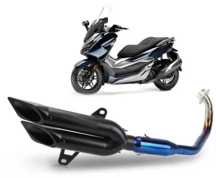 Для скутера FORZA300 мотоцикл Akrapovic глушитель мотоцикл глушитель Escape для HONDA FZ300 FORZA300 слипоны - Цвет: F
