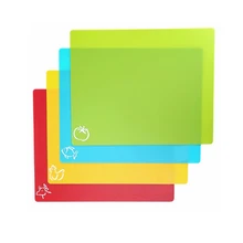 4 шт кухонная пластиковая разделочная доска ПП противоскользящая прямоугольная разделочная доска инструменты для овощей и мяса кухонные принадлежности разделочная доска