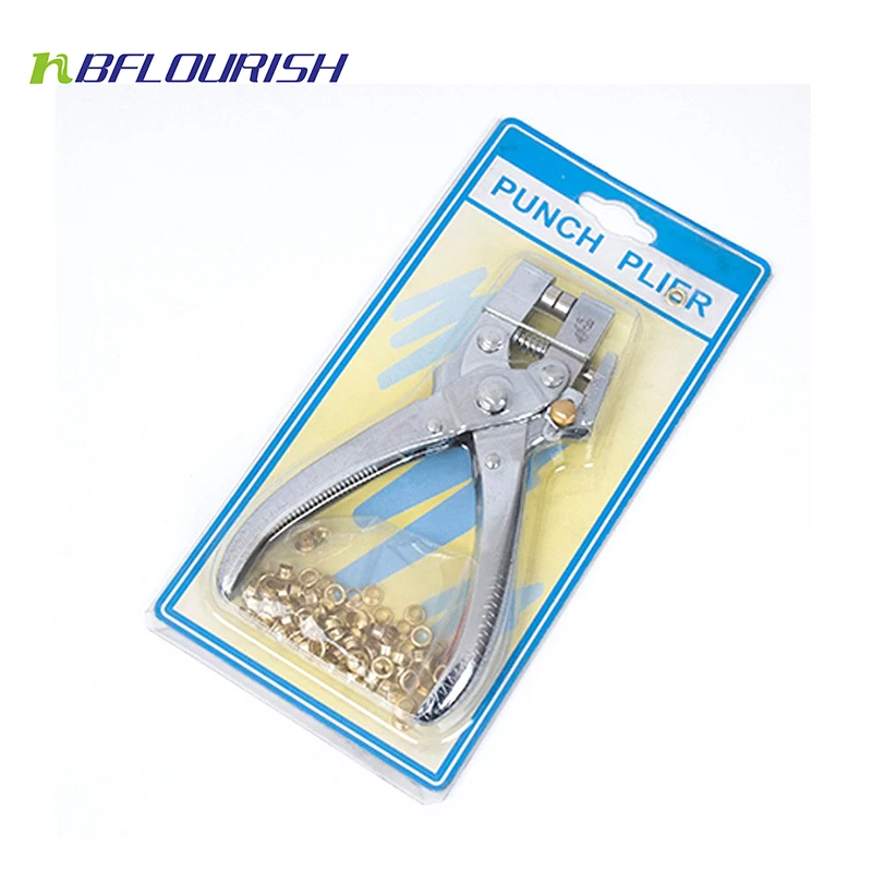 2 In 1 Eyelet Plier For Jewelry Canvas Clothes Leather Setting Rivets Crimpping Pliers Tool