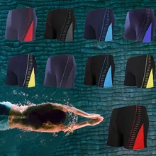 Мужские плавки для серфинга, пляжные шорты с принтом,, Шорты для плавания, эластичные, модные, быстросохнущие, Pantaloneta Para