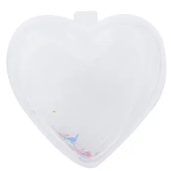 

Fluffy Slime Transparent with Heart Multicolor Accessory DIY Toys for Children Heart