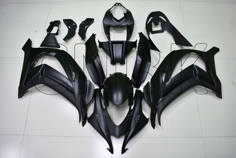 Для Ninja ZX 10r Обтекатели ZX10r материя черный Обтекатель ZX10r- Пластиковые обтекатели