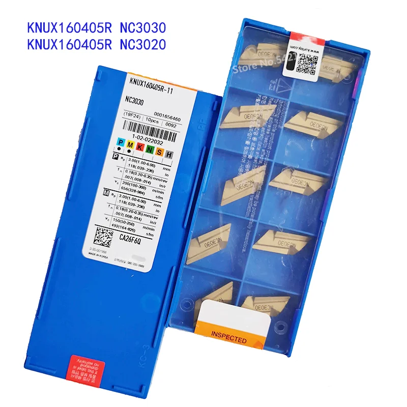 Токарная пластина KNUX160405R NC3020 NC3030 токарный инструмент для металла оригинальный стальной режущий KNUX 160405 с