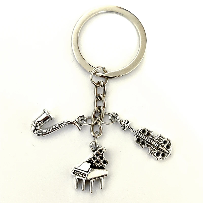 

New Music Cute Keychain Series Alloy Mini Musical Instrument for Boyfriend and Girlfriend Small Surprise Gift