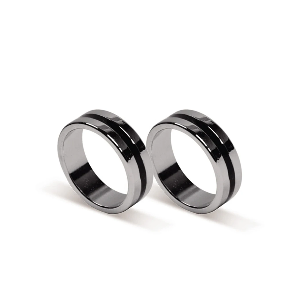 Black Circle Pk Ring Magic Tricks Strong Magnetic Magnet Ring Coin Finger Decoration 18/19/20/21mm Size Magic Rings Props Tools