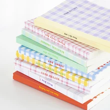 Yoofun 188 strona koreański krata pamiętnik Planner pusta siatka pozioma linia wewnętrzna strona notatnik dzienny Plan roczny Agenda