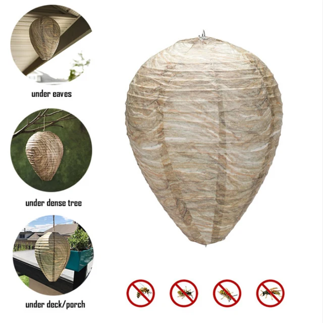 1-2 Db Méhkas Lámpás Biztonságos Szimulált Méhsejt Lógó Darázs-Riasztó Hamis Darázs Fészek Csalása Szabadtéri Otthoni Kerti Kiegészítők Számára