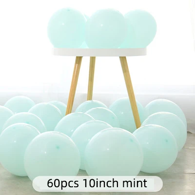10inch 60pcs A 100 шт., воздушные шары в виде макарон, пастельные вечерние шары из латекса, гирлянда, яркие, для дня рождения, свадьбы, вечеринки, украшения, воздушные шары, Арка JL0137 - Цвет: 10inch 60pcs A