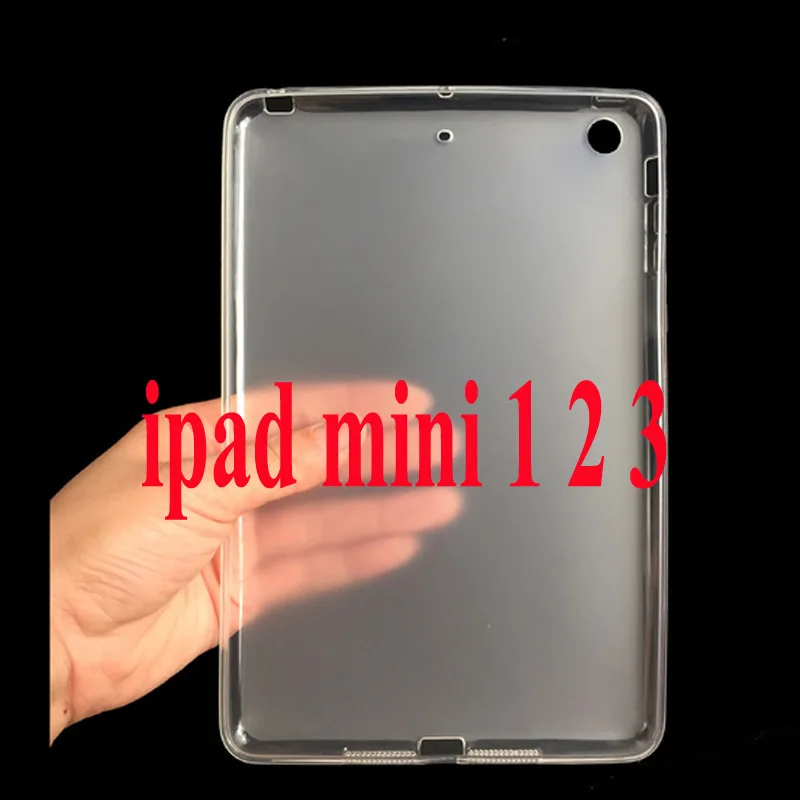 Безопасный защитный чехол для Apple ipad mini 1 2 3 Funda сверхмощный силиконовый Жесткий чехол для ipad mini 123 7,9 дюймов Чехол+ пленка+ ручка - Цвет: TPU