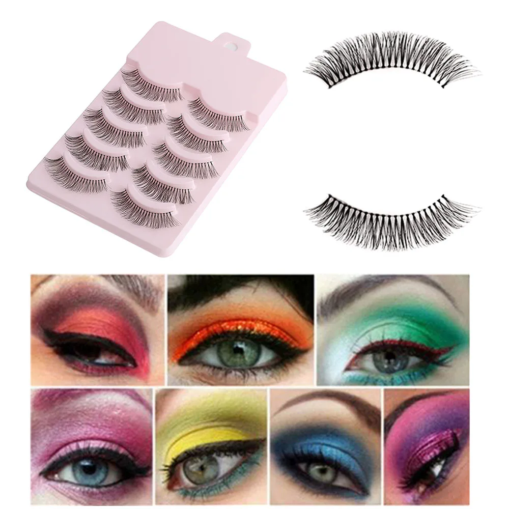 5 пар Женские Накладные ресницы для макияжа|eyelashes tools|false eyelashes tooleye lashes extension |