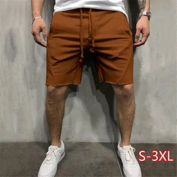 

Men Cotton Shorts Men's Loose Short Trousers Fitness Bodybuilding Jogger Mens Brand Durable Sweatpants Fitness Workout Short