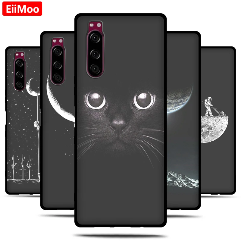EiiMoo силиконовый чехол для телефона для sony Xperia 5 чехол для sony 5xperia5 мультяшная задняя крышка для sony Xperia 5 J8210 J8270 J9210 чехол