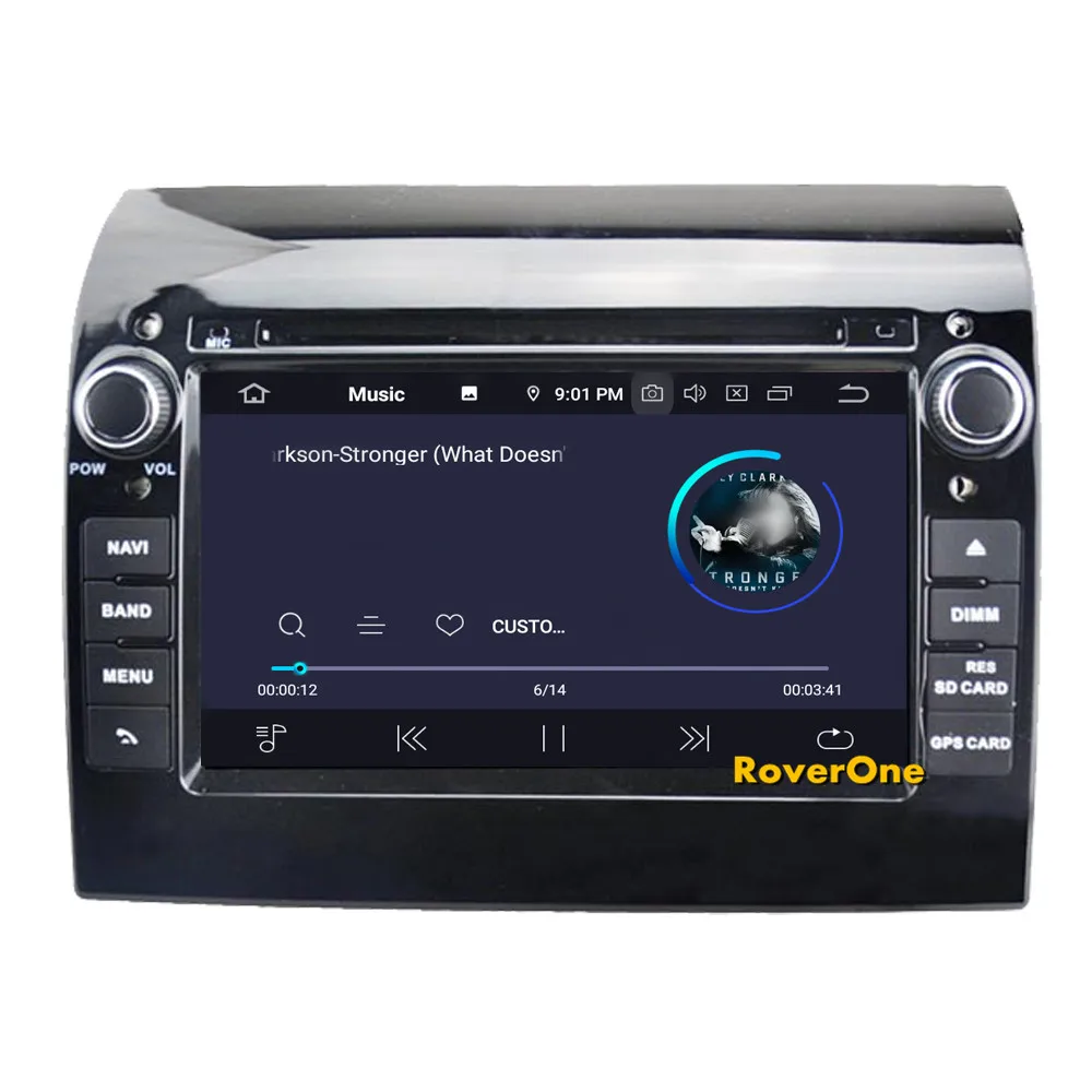 Perfect RoverOne Car Multimedia Player For Fiat Ducato Octa Core Android 9.0 Radio Stereo DVD GPS Navigation Sat Navi Central Multimedia 7