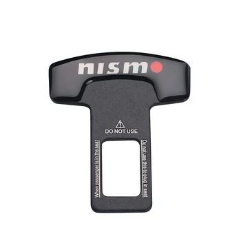 

Nismo Emblem Car Safety Buckle Clasp Insert Plug Clip Seat Belt Card alarm canceller For Nissan Tiida Teana Skyline Juke X-Trail