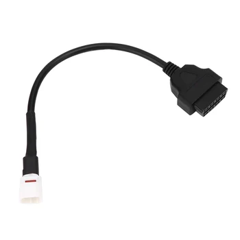 

4 Pin To OBD2 Diagnostic Cable Fault Code Reader Motorcycle Scanner Diagnostic Tool Fit For Yamaha MT09 MT10 FZ10 2016