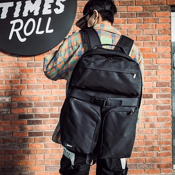 

Tide brand large-capacity backpack male student bag computer bag Japanese rucksack female ins simple travel bag