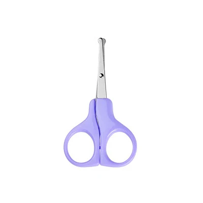 Purple Nail Care Круглый наконечник безопасности кусачки для ногтей новорожденных детей Детские кусачки для ногтей Уход за волосами ножницы из нержавеющей стали профессиональные - Цвет: Purple Nail Care
