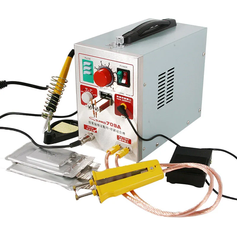 71B Spot Welding Pen Pulse  Spot Welding Pen Polymer Battery Connection Manual Welding 71B + 3 pairs of welding pins + grinder
