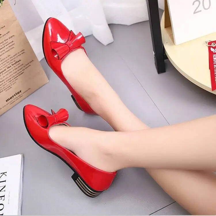 

Shoes Women's 2017 Autumn New Style Low Heel Casual Bow Low-Cut Lazy Foot Covering WOMEN'S Shoes WOMEN'S Shoes
