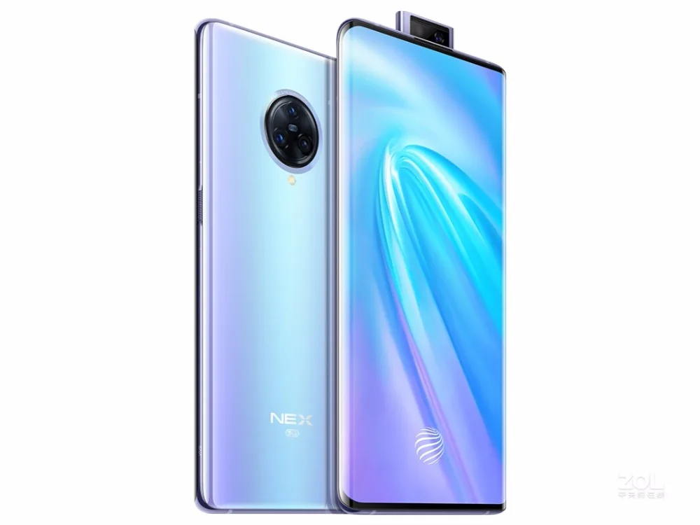Vivo Nex 3 5G мобильный телефон Snapdragon 855 Plus Android 9,0 6,8" Super Amoled 12 Гб ram 256 ГБ rom МП 44 Вт Зарядное устройство