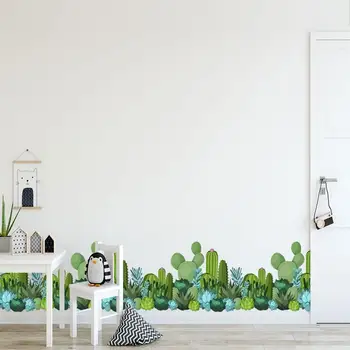 

YOUKER cactus wall skirt creative personality living room bedroom corridor decorative wall stickers
