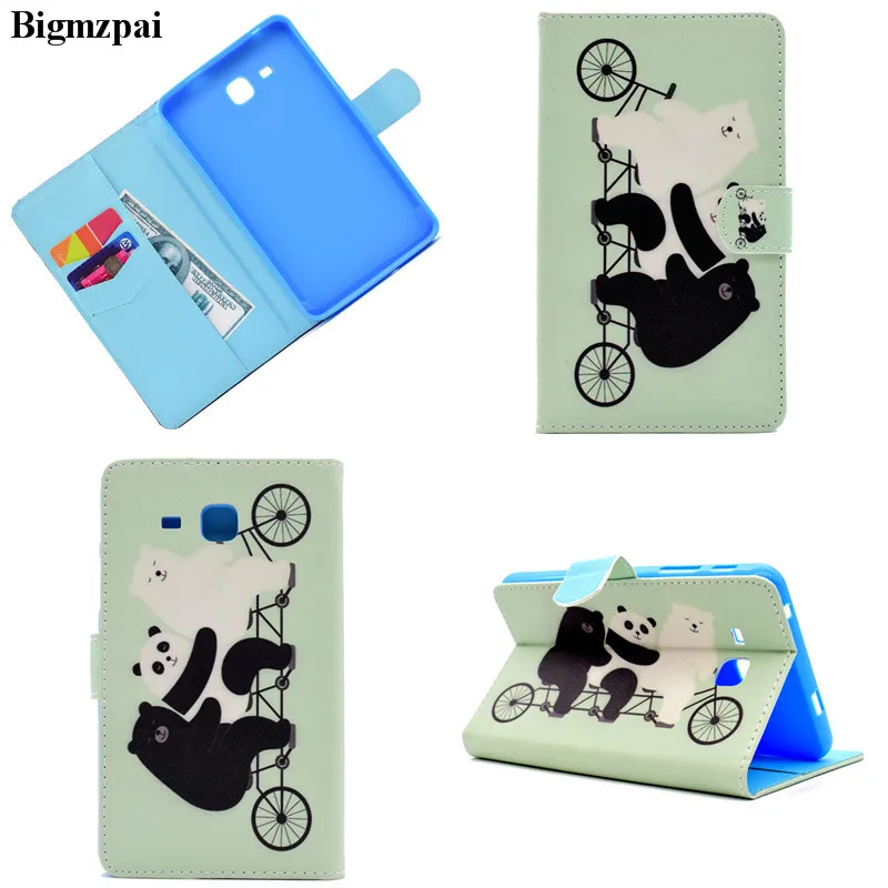 2017 3D Printer Leather Case for Samsung Galaxy Tab A 7.0 T280 T285 SM-T280 SM-T285 Tablets Wallet Folding Stand Slim Cover+Film |