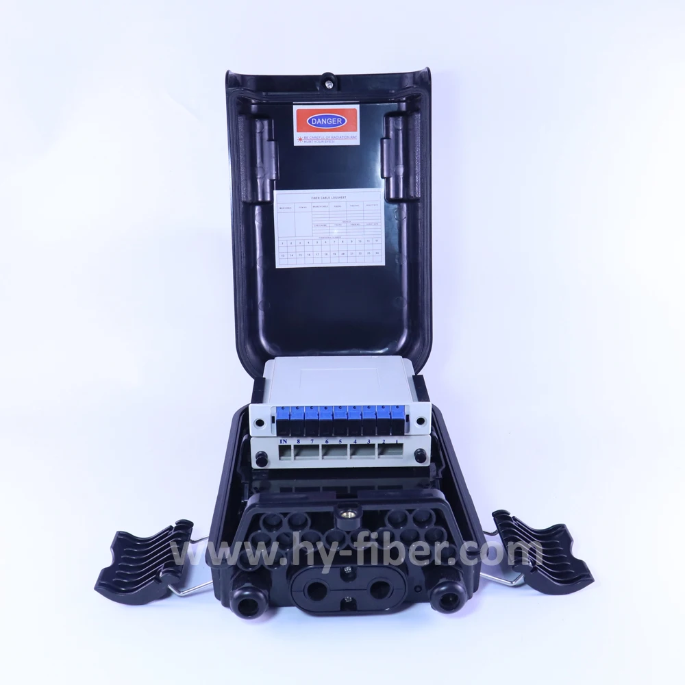 16 порт FTTH Клеммная коробка PLC сплиттер распределительная коробка HY-20-T16E