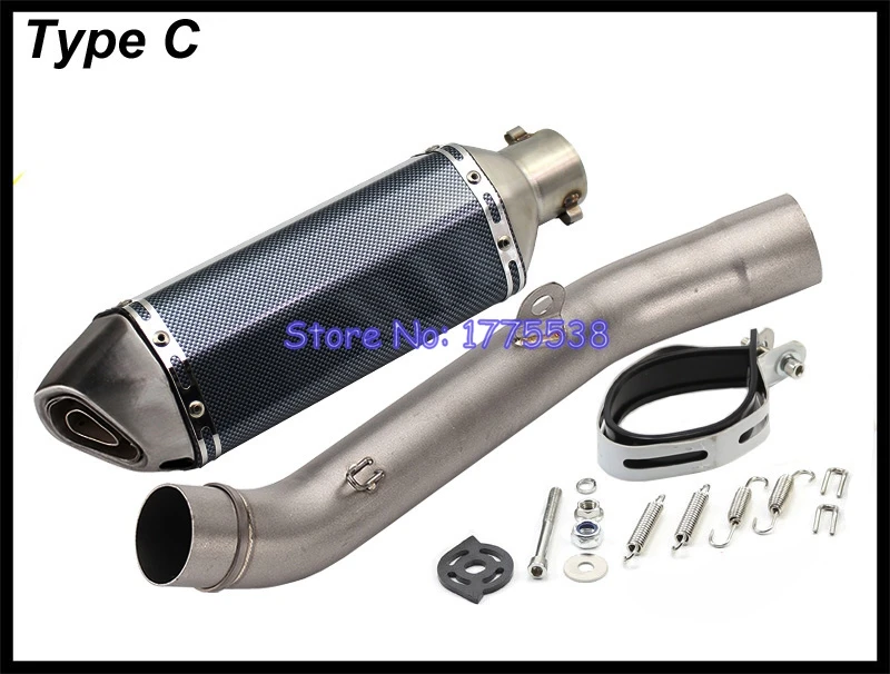 ID: 51 мм Глушитель для мотоцикла Mid Link Pipe для Z800 2013- глушитель для мотоцикла Escape демпфер утечка трубы полный комплект
