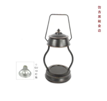 

Retro Wax Melt Warmer Lamp Lantern Elegant Simple Minimalist Wax Melts Burner Wrought Iron Porta Velas Home Decoration EB50ZT