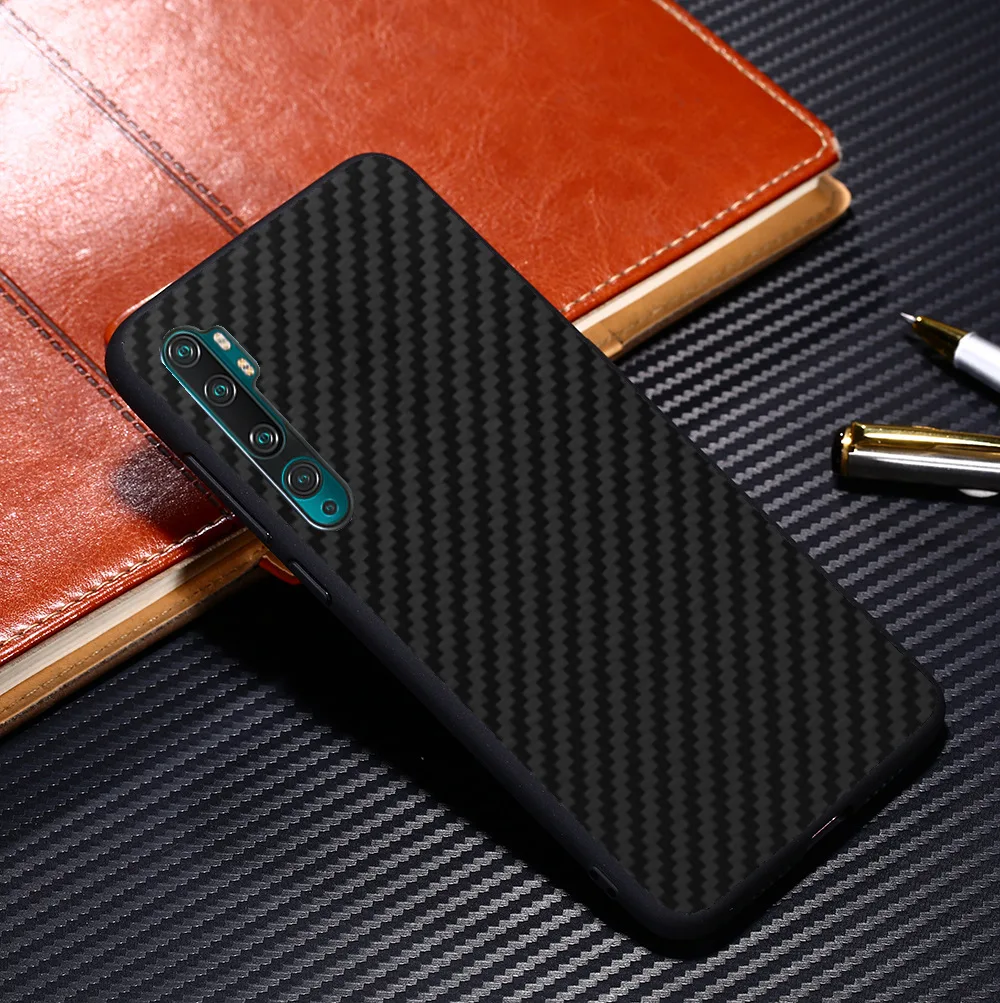 Для xiaomi mi Note 10 Pro Чехол, роскошный мягкий ТПУ край+ твердая ткань, углеродное волокно, защитная задняя крышка, чехол для xiaomi mi cc9 pro note10