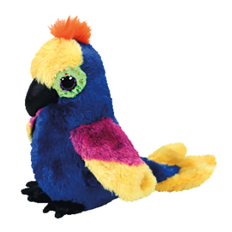 Anime Cartoon Parrot Plush Toy Kawaii Animal Small Bird Soft Stuffed Doll Children Gift 15cm