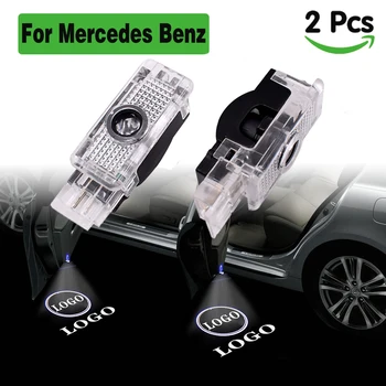 

2pcs led car door welcome light for Mercedes logo projection lights car led lighting for Mercedes benz W209 W203 W240 R171 SLR