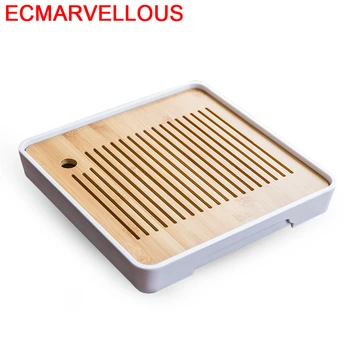 

Te Chino Bandeja Dienblad Dienbladen Puer Keukenhulpjes Set High Chinese Table Kung Fu Holder Gongfu Serving Tea Tray