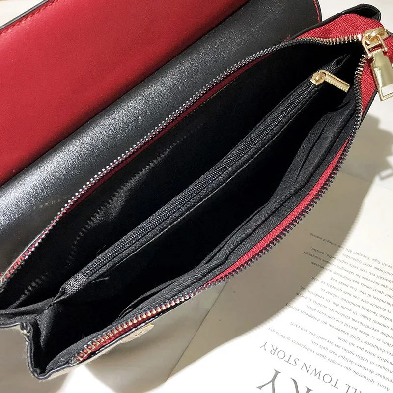 

Mini Small Bag WOMEN'S Bag High Grade Sense Western Style INS Versatile Shoulder Bag Textured Shaking Voice Network Red Shoulder