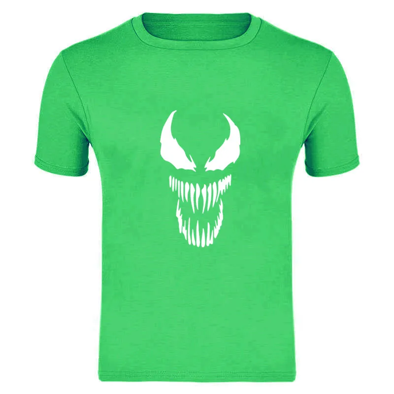 Venom, Мужская забавная футболка, Мужская футболка, новинка, короткий рукав, хлопок, новинка, топ, футболка, Camisetas Hombre, Азиатский Размер, S-XXXL - Цвет: Зеленый