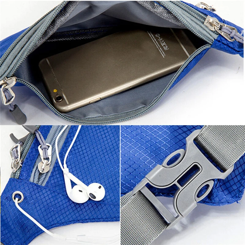Aelicy Fashion Mini Fanny Pack For Women Men Portable USB Waist Pack Travel Multifunctional Waterproof Phone Belt Bag 1107