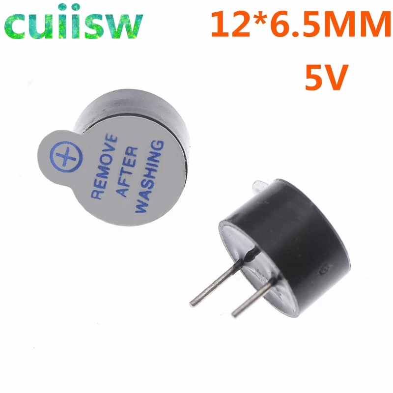 New Arrival 10pcs 5v Active Buzzer electromagnetic 12x6.5mm 12065