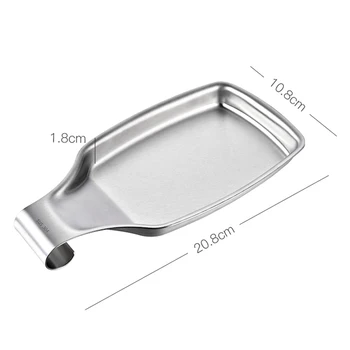 

Kitchen Spoon Rack Spatula Holder Tray Stainless Steel Soup Ladle Holding Tray @LS