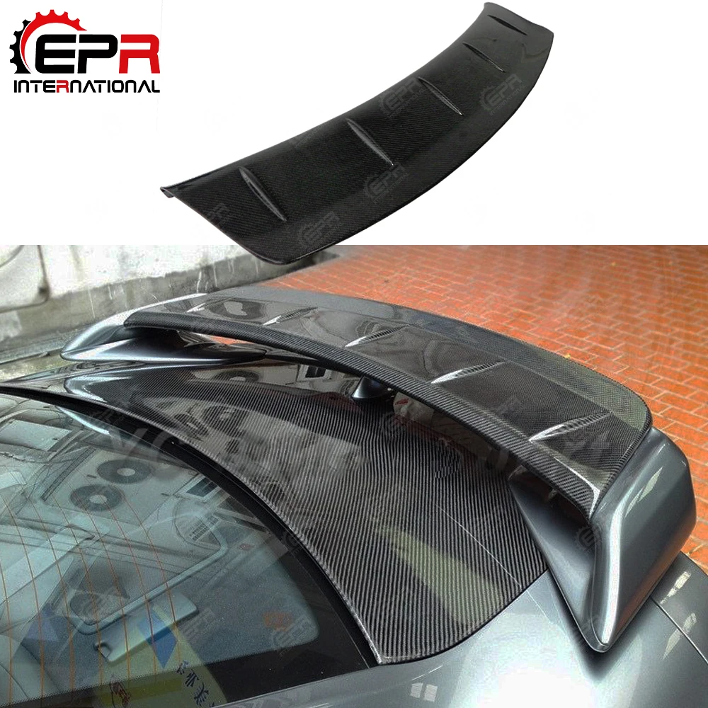 Car-Bodykits For Nissan R35 GTR OE Carbon Fiber Spoiler Blade WD-Style AddOn Bodykit Gurney Flap Glossy Finish Rear Wing Cover | Автомобили