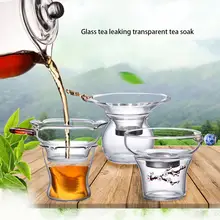Стеклянный ситечко для чая с ручкой, Чайный фильтр для заварки листьев, китайский традиционный кунг-фу, чайные кружки, инструменты для чашек
