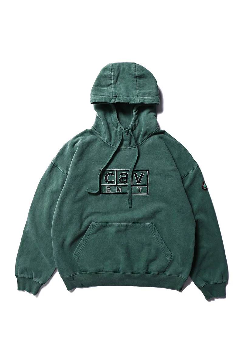 CAV EMPT C.E Gray Purple Green Hoodie Men Women Logo Cavempt Hoodie Embroidered Letters Cavempt Vintage Fashion Sweatshirt - Color: 2