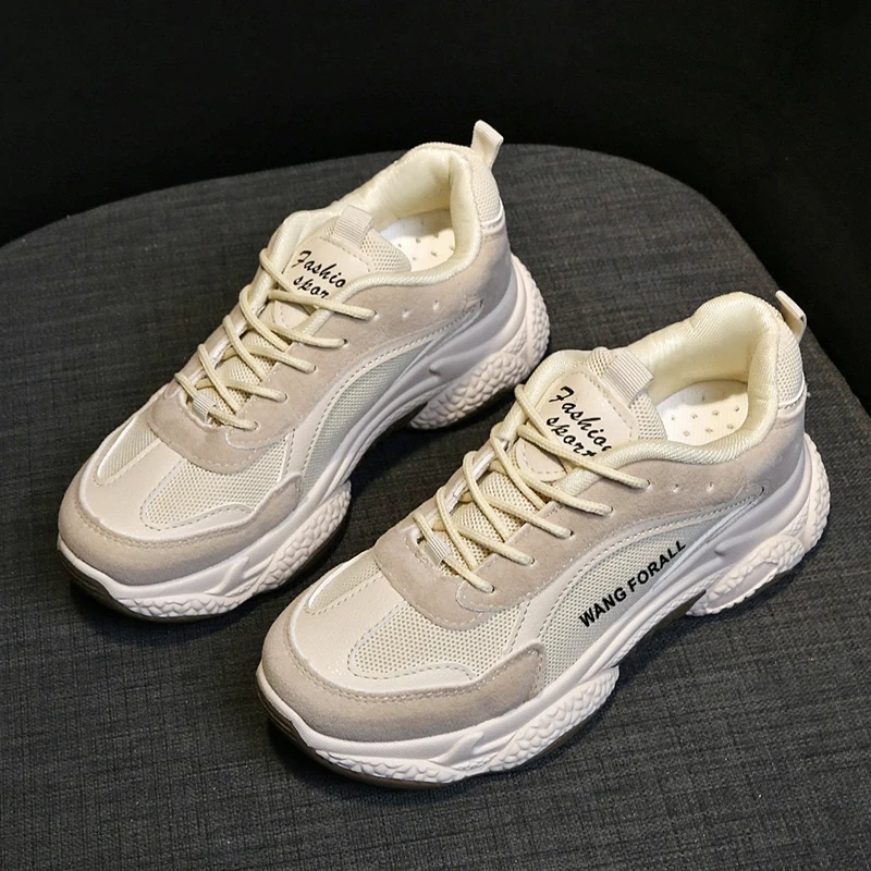 

Mangobox Jogging Ladies Sneakers Thick Soled Girls Running Trainers Black Running Shoes For Females Popular 2019 Runners Women